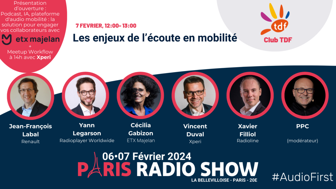 Conférence : « Les Enjeux de l’écoute en mobilité » au salon Paris Radio Show